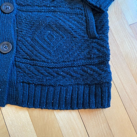 J. Jill sweater jacket navy blue small petite - Picture 3 of 6